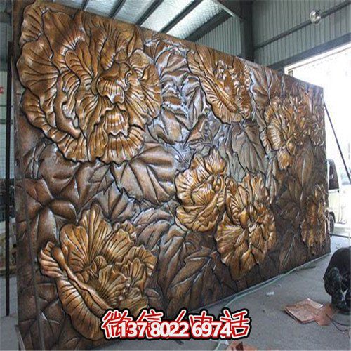 “仿銅浮雕玻璃鋼小區園林裝飾影畫(huà)”