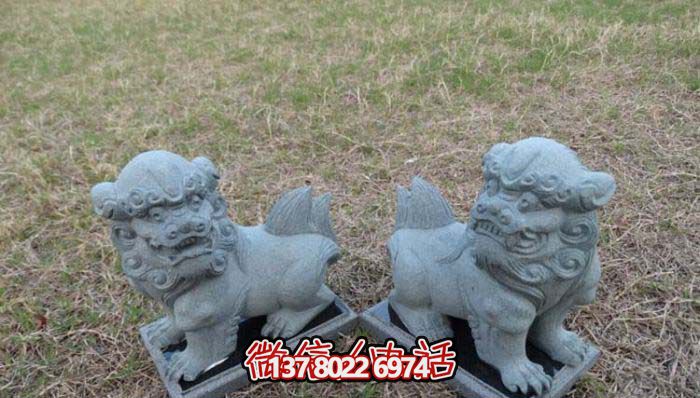 精美創(chuàng  )意獅子大理石擺件，為戶(hù)外園林景觀(guān)增添更多美感
