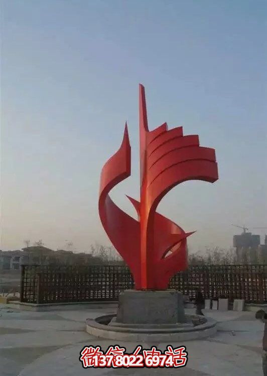 大型不銹鋼景觀(guān)雕塑，室外裝飾藝術(shù)精美