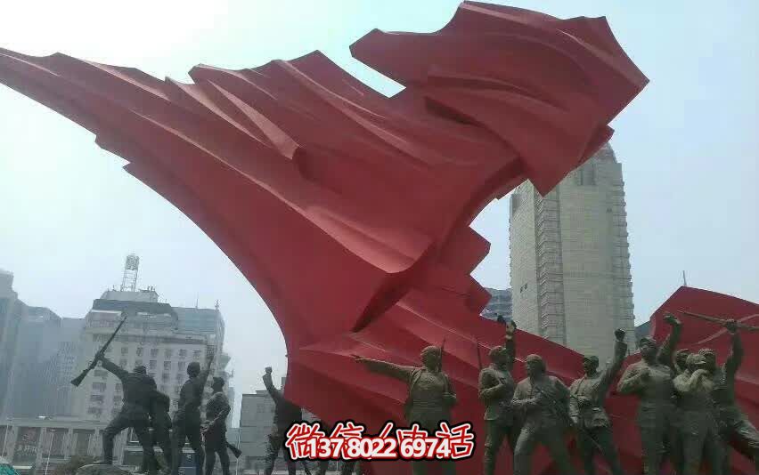 城市大型不銹鋼紅軍雕塑創(chuàng )意裝飾品 城市大型不銹鋼紅軍雕塑創(chuàng )意裝飾品
