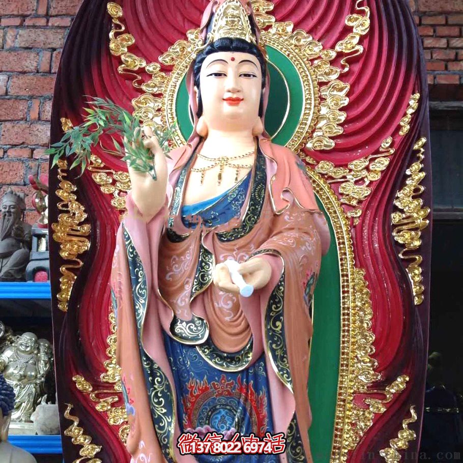 景區玻璃鋼戶(hù)外大型供奉神佛三圣雕塑 景區玻璃鋼戶(hù)外大型供奉神佛三圣雕塑