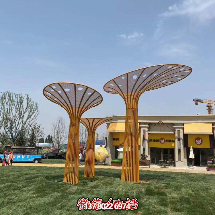 大型城市廣場(chǎng)不銹鋼園林抽象景觀(guān)雕塑