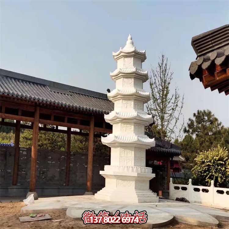 漢白玉優(yōu)質(zhì)石材浮雕石塔景點(diǎn)寺廟園林擺件雕塑