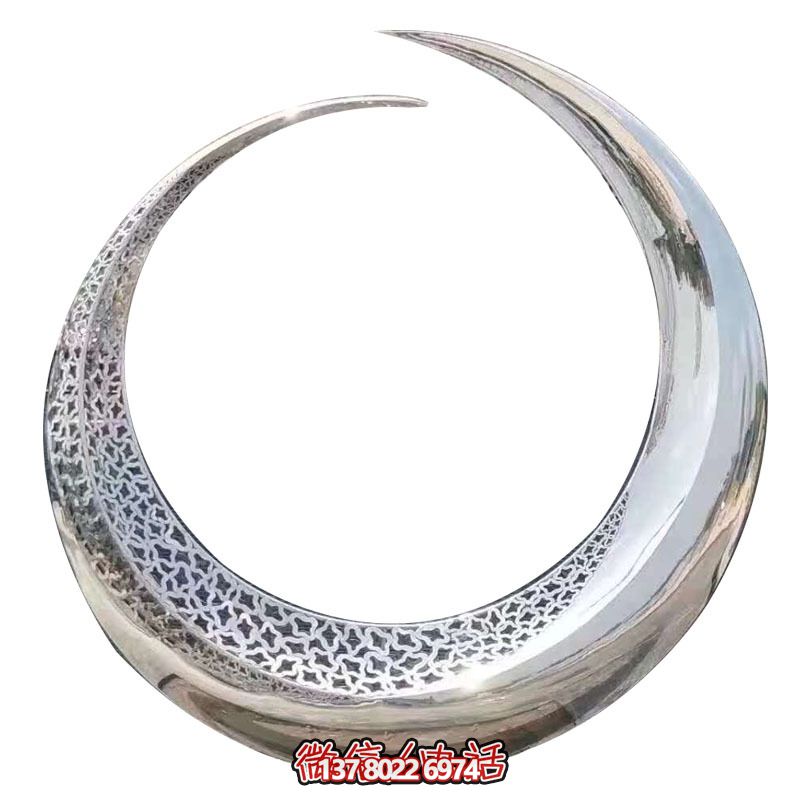 不銹鋼創(chuàng  )意酒店圓環(huán)雕塑