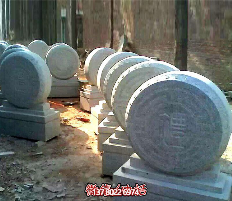仿古石門(mén)墩招財抱鼓石石雕