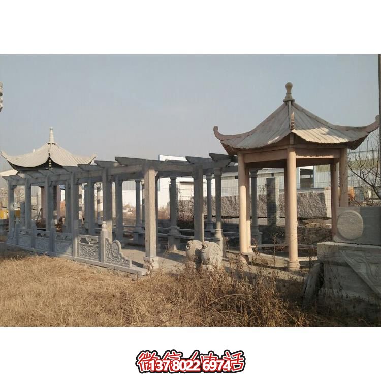 園林戶(hù)外大理石石雕長(cháng)廊雕塑