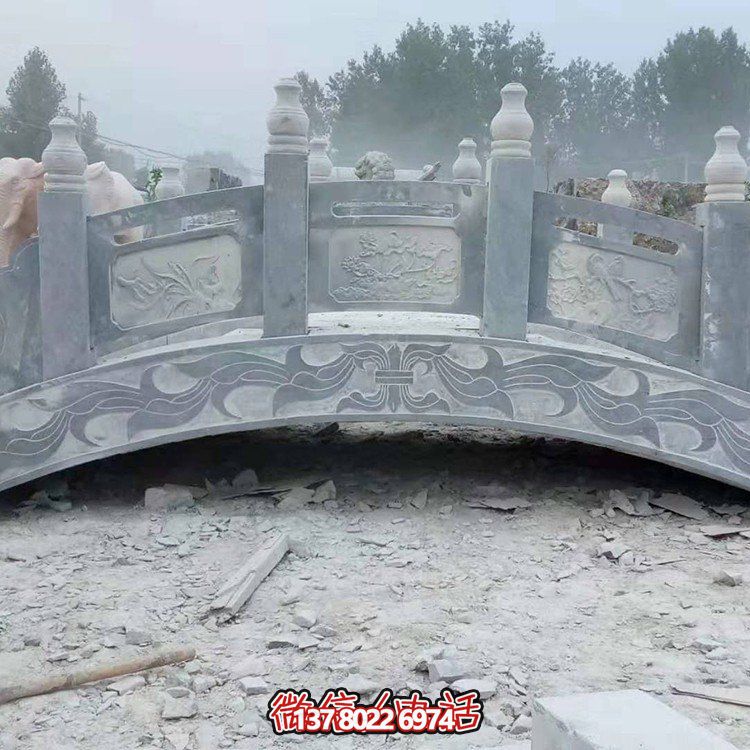 青石仿古雕刻石拱橋公園戶(hù)外裝飾景觀(guān)雕塑