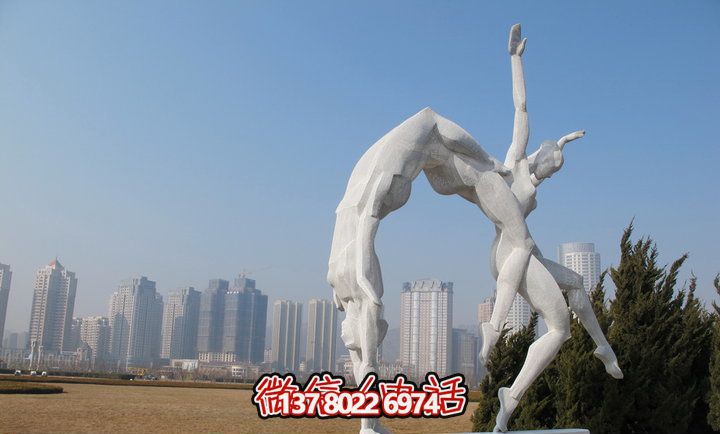 花園創(chuàng )意不銹鋼運動(dòng)體操雕塑 花園創(chuàng )意不銹鋼運動(dòng)體操雕塑