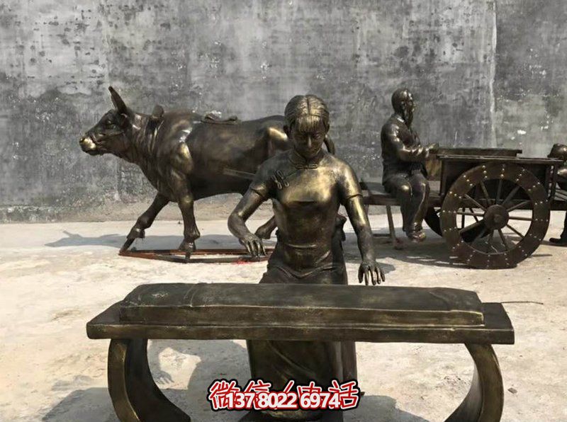 彈古箏人物校園景觀(guān)銅雕彈雕塑 彈古箏人物校園景觀(guān)銅雕彈雕塑