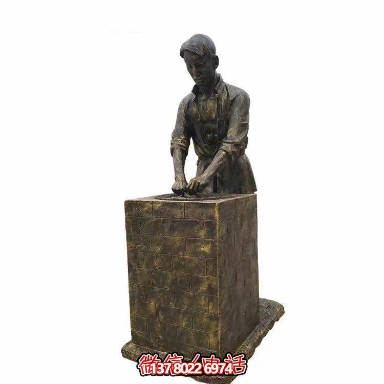 玻璃鋼仿銅戶(hù)外園林景觀(guān)創(chuàng  )意園林人物民俗小品