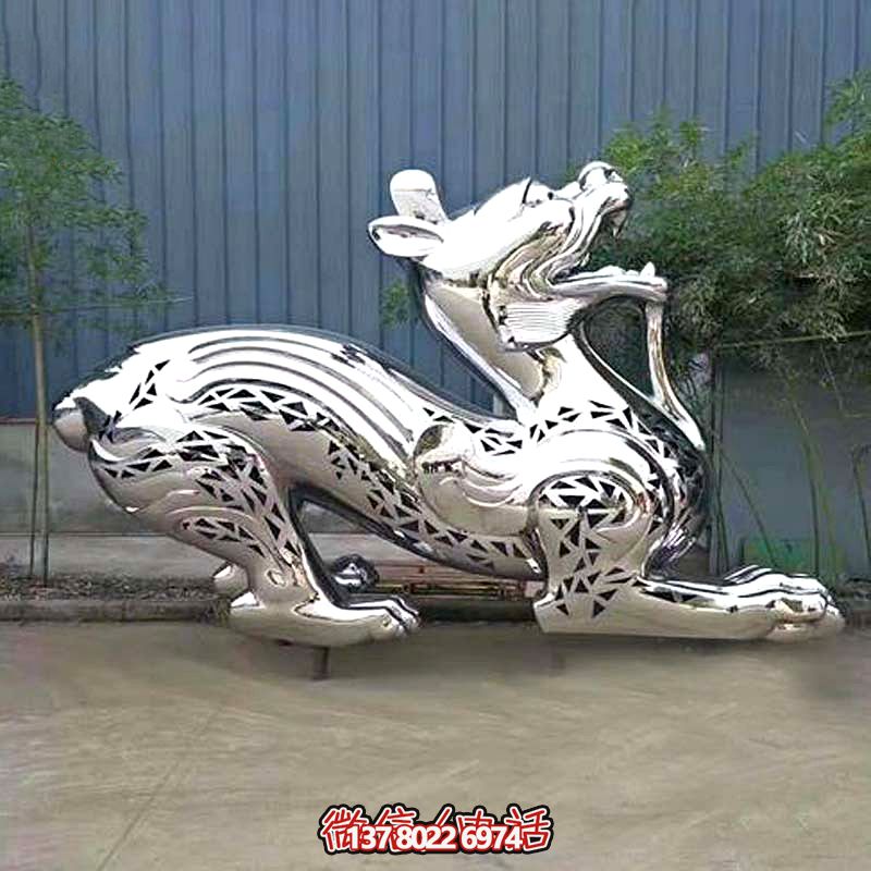 戶(hù)外園林不銹鋼鏡面鏤空創(chuàng )意貔貅雕塑 戶(hù)外園林不銹鋼鏡面鏤空創(chuàng )意貔貅雕塑