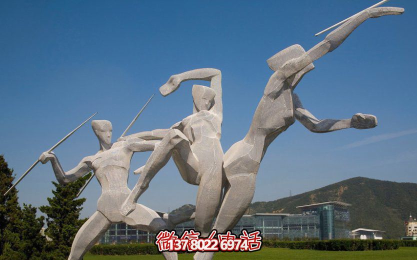 廣場(chǎng)草坪擺放玻璃鋼標槍運動(dòng)雕塑 廣場(chǎng)草坪擺放玻璃鋼標槍運動(dòng)雕塑