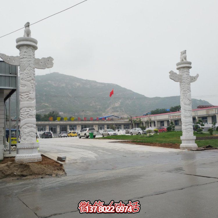 公園廣場(chǎng)景觀(guān)大理石文化柱子