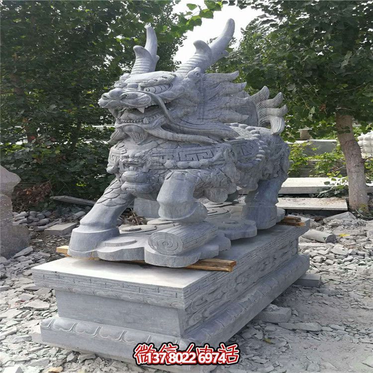 戶(hù)外園林大型景觀(guān)麒麟雕塑
