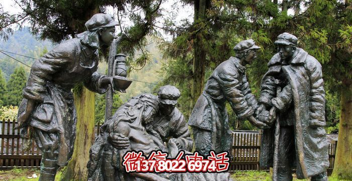 公園銅雕創(chuàng )意救人的紅軍雕塑 公園銅雕創(chuàng )意救人的紅軍雕塑