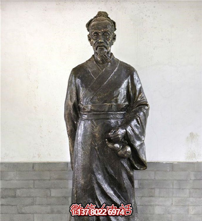 古代名人景觀(guān)銅雕擺件