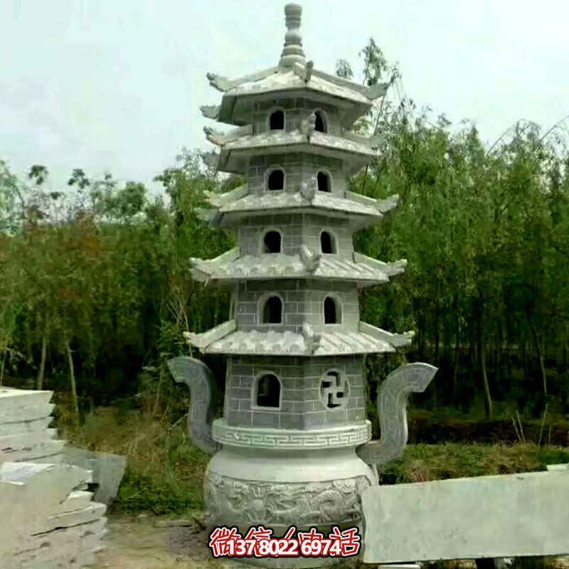寺院景觀(guān)擺放仿古青石做舊石燈塔裝飾擺件石燈籠