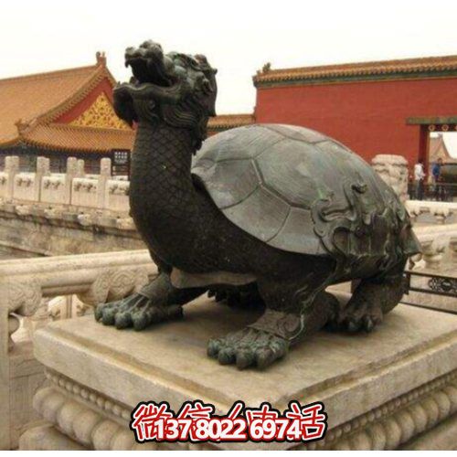 戶(hù)外廣場(chǎng)大型寺廟擺件龍龜雕塑