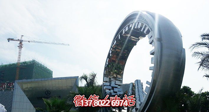公園創(chuàng )意不銹鋼齒輪圓環(huán)雕塑 公園創(chuàng )意不銹鋼齒輪圓環(huán)雕塑