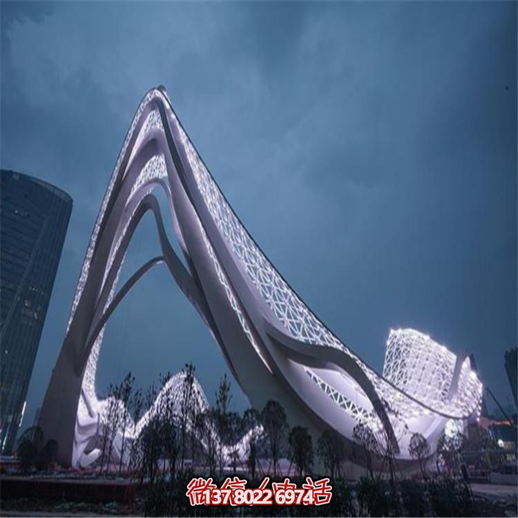 廣場(chǎng)不銹鋼抽象景觀(guān)園林擺件