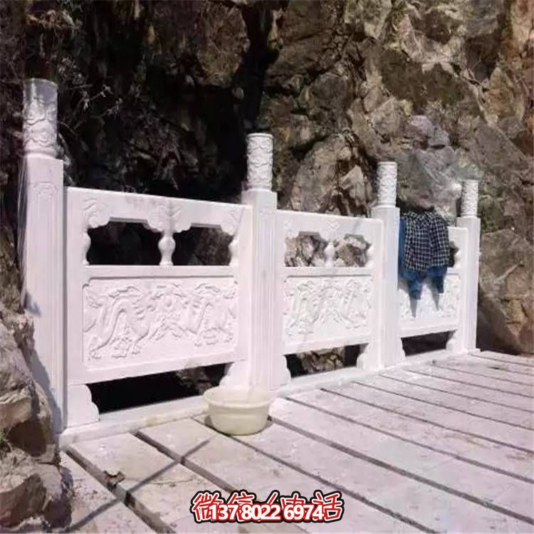 大理石石雕戶(hù)外園林景觀(guān)護欄雕塑