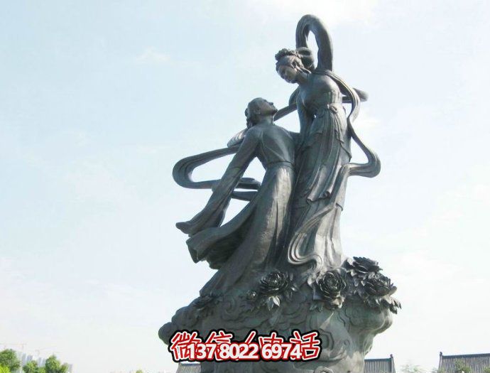 廣場(chǎng)景觀(guān)牛郎織女神話(huà)故事人物青銅雕塑 廣場(chǎng)景觀(guān)牛郎織女神話(huà)故事人物青銅雕塑