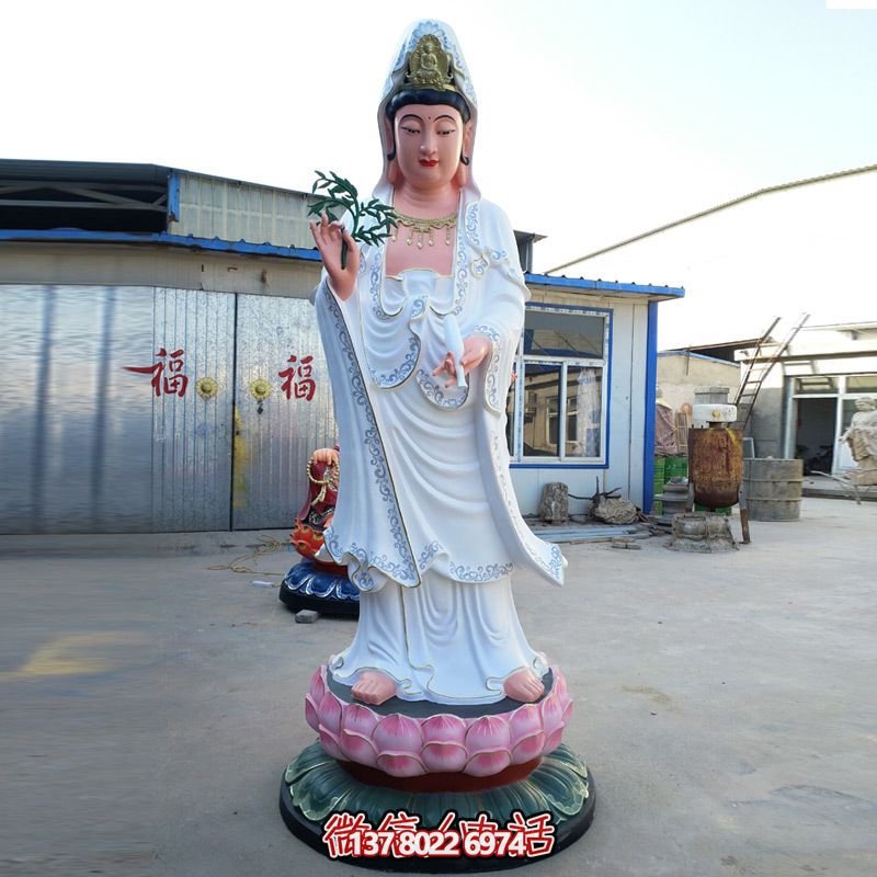 玻璃鋼彩繪戶(hù)外景區滴水觀(guān)音雕塑 玻璃鋼彩繪戶(hù)外景區滴水觀(guān)音雕塑