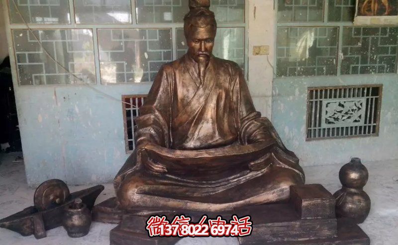 景區玻璃鋼仿銅古代人物坐著(zhù)的讀書(shū)雕塑 景區玻璃鋼仿銅古代人物坐著(zhù)的讀書(shū)雕塑