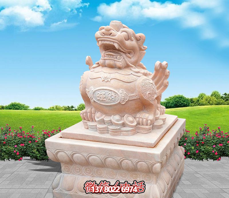 戶(hù)外景區石雕貔貅雕塑