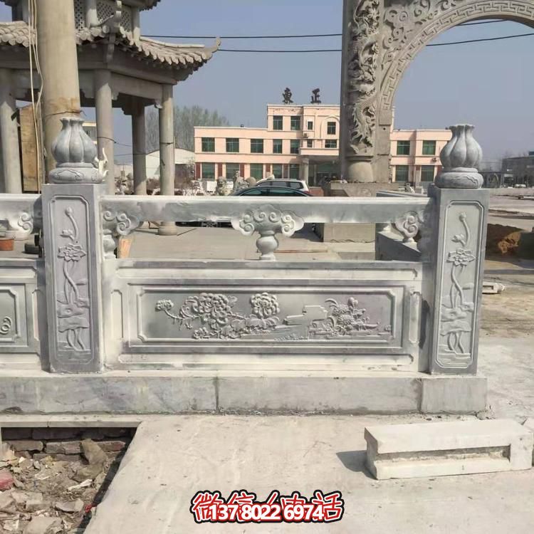戶(hù)外景區大理石石雕浮雕圍欄雕塑