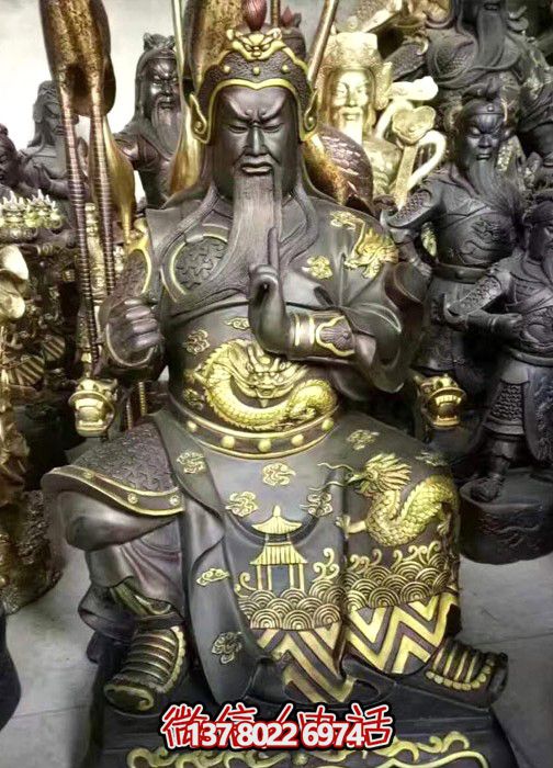 景區寺廟大型景觀(guān)玻璃鋼關(guān)公雕塑 景區寺廟大型景觀(guān)玻璃鋼關(guān)公雕塑