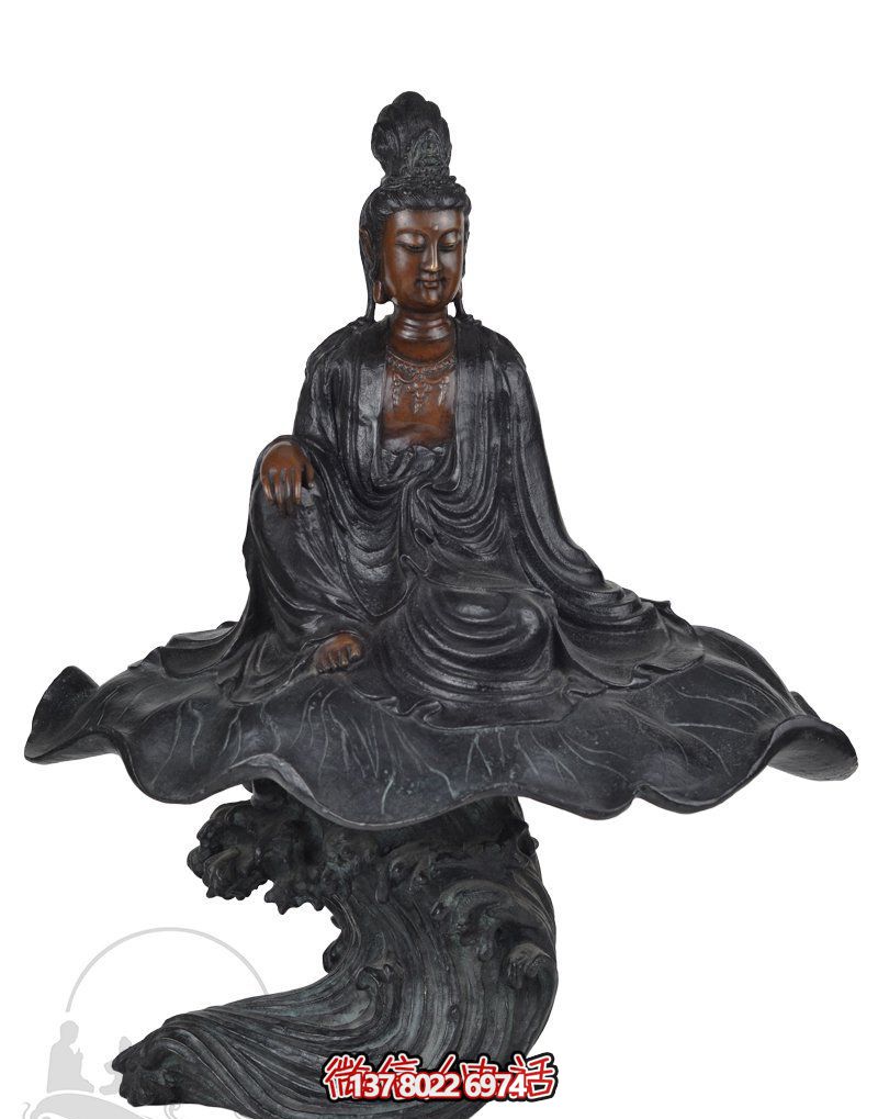 景區坐式自在銅雕觀(guān)音雕塑