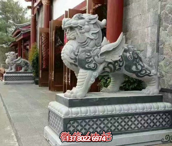 酒店門(mén)口大型大理石浮雕招財貔貅雕塑 酒店門(mén)口大型大理石浮雕招財貔貅雕塑