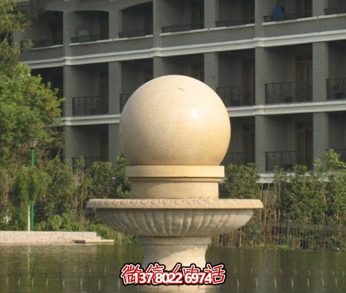 公園景觀(guān)小型風(fēng)水球噴泉石雕 公園景觀(guān)小型風(fēng)水球噴泉石雕