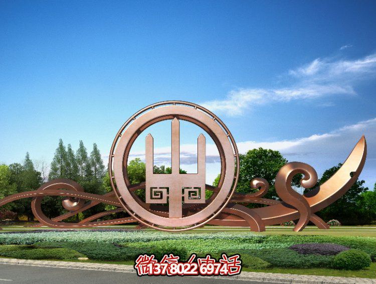 戶(hù)外園林廣場(chǎng)大型不銹鋼景觀(guān)雕塑擺件