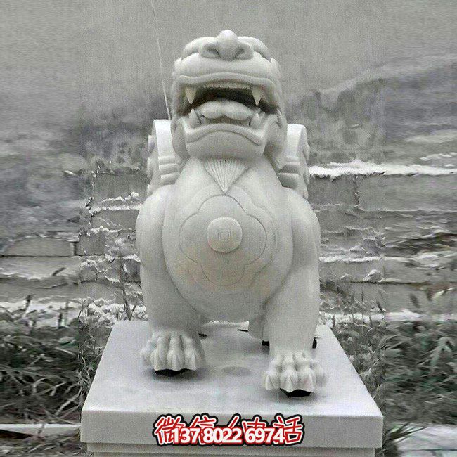戶(hù)外廣場(chǎng)大型景觀(guān)大理石石雕招財貔貅雕塑 戶(hù)外廣場(chǎng)大型景觀(guān)大理石石雕招財貔貅雕塑