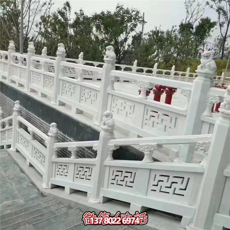 景區廣場(chǎng)大理石雕刻石欄桿欄板