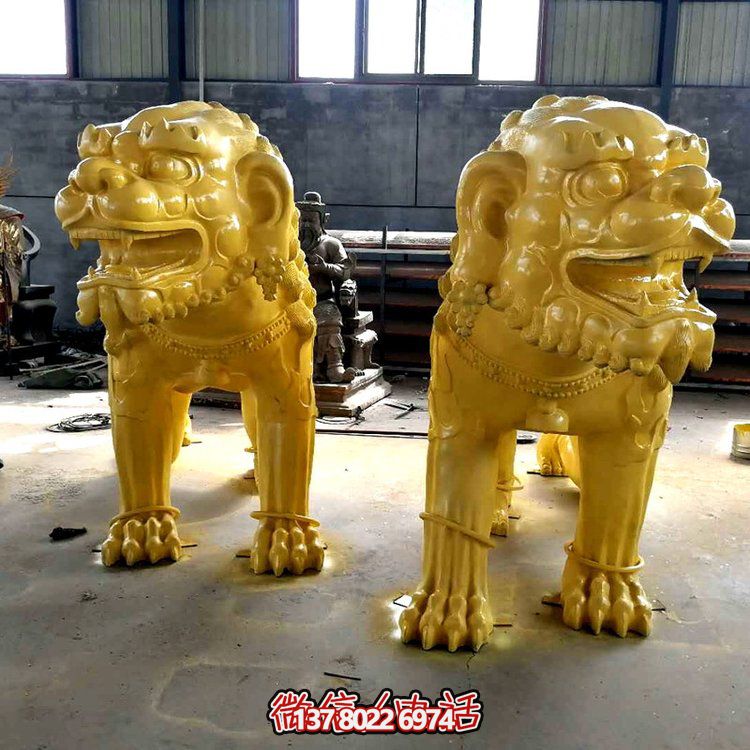 園林戶(hù)外銅雕獅子雕塑