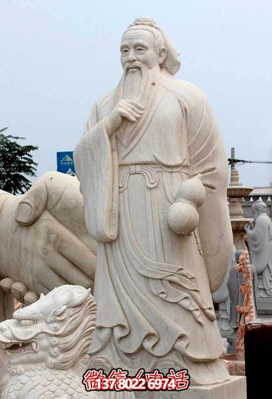 中國古代著(zhù)名歷史人物漢白玉孫思邈雕塑