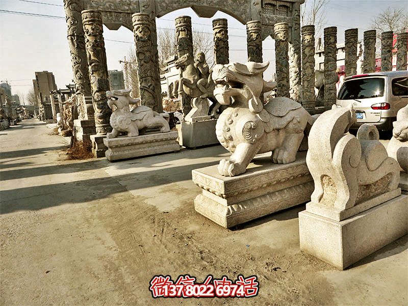 戶(hù)外廣場(chǎng)大理石石雕貔貅雕塑 戶(hù)外廣場(chǎng)大理石石雕貔貅雕塑