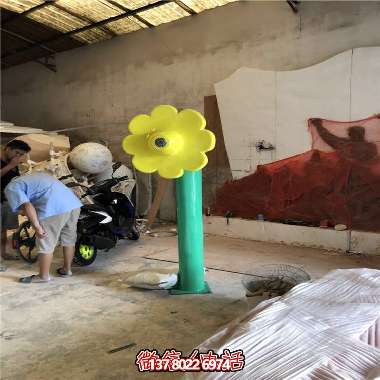 抽象創(chuàng  )意玻璃鋼卡通太陽(yáng)花擺件幼兒園戶(hù)外