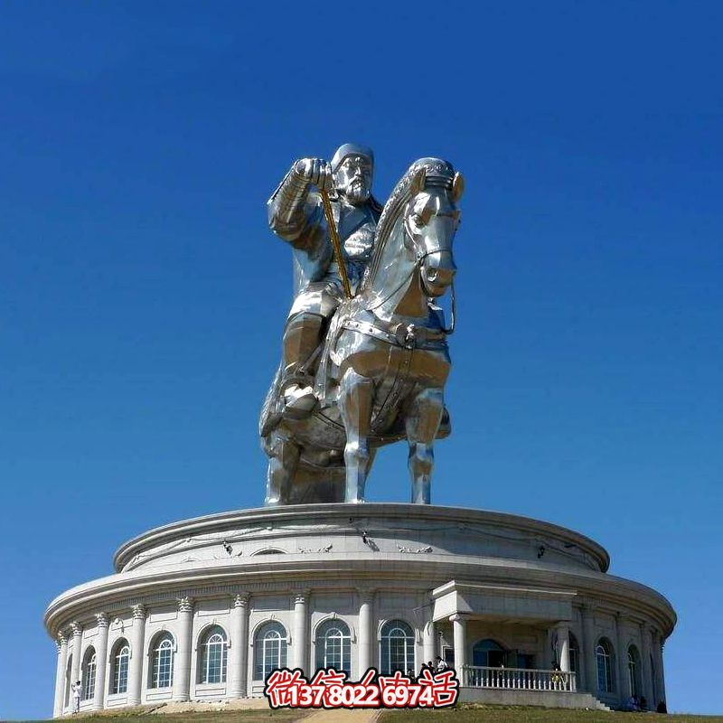 不銹鋼大型景區景點(diǎn)廣場(chǎng)人物成吉思汗雕塑 不銹鋼大型景區景點(diǎn)廣場(chǎng)人物成吉思汗雕塑