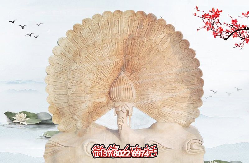 大型室內擺放的黃花石石雕創(chuàng )意孔雀雕塑 大型室內擺放的黃花石石雕創(chuàng )意孔雀雕塑