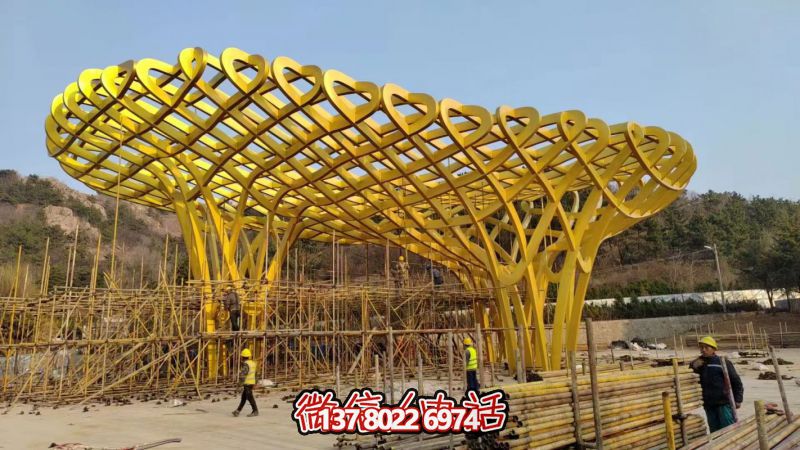 不銹鋼鳥(niǎo)巢景觀(guān)造型雕塑