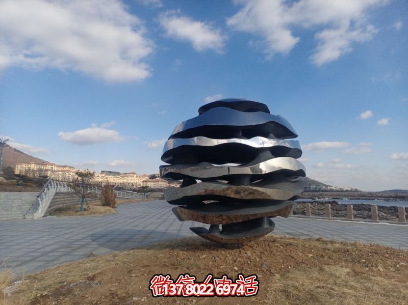 創(chuàng  )意不銹鋼球形景觀(guān)雕塑